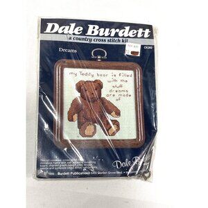 new dale burdett cross stitch kit CK283 bear dreams